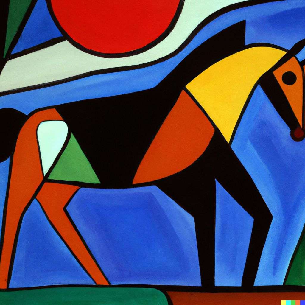 a horse, painting by Wassily Kandinsky
